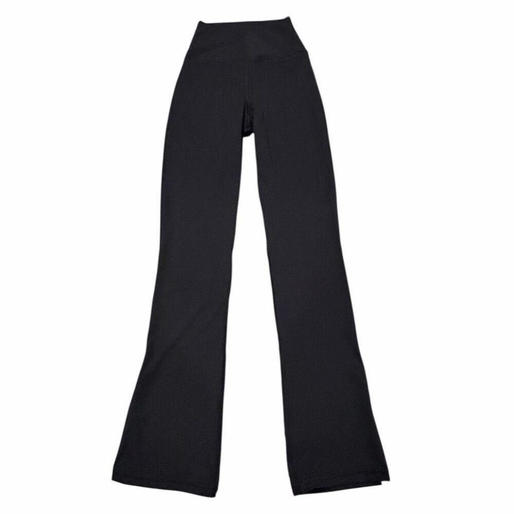 TIGER FRIDAY Women’s Black Split Flare Legging Size XS Short